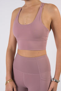 Venture Racerback Tank with Built-in Support Mauve