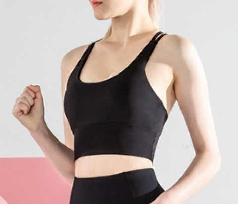 Venture Racerback Tank with Built-in Support Black Onyx